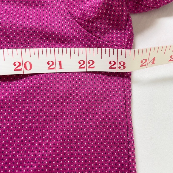 Peter Millar Polo Shirt Men L Purple Casual Preppy Cotton Polka Dots Golf - Picture 6 of 8